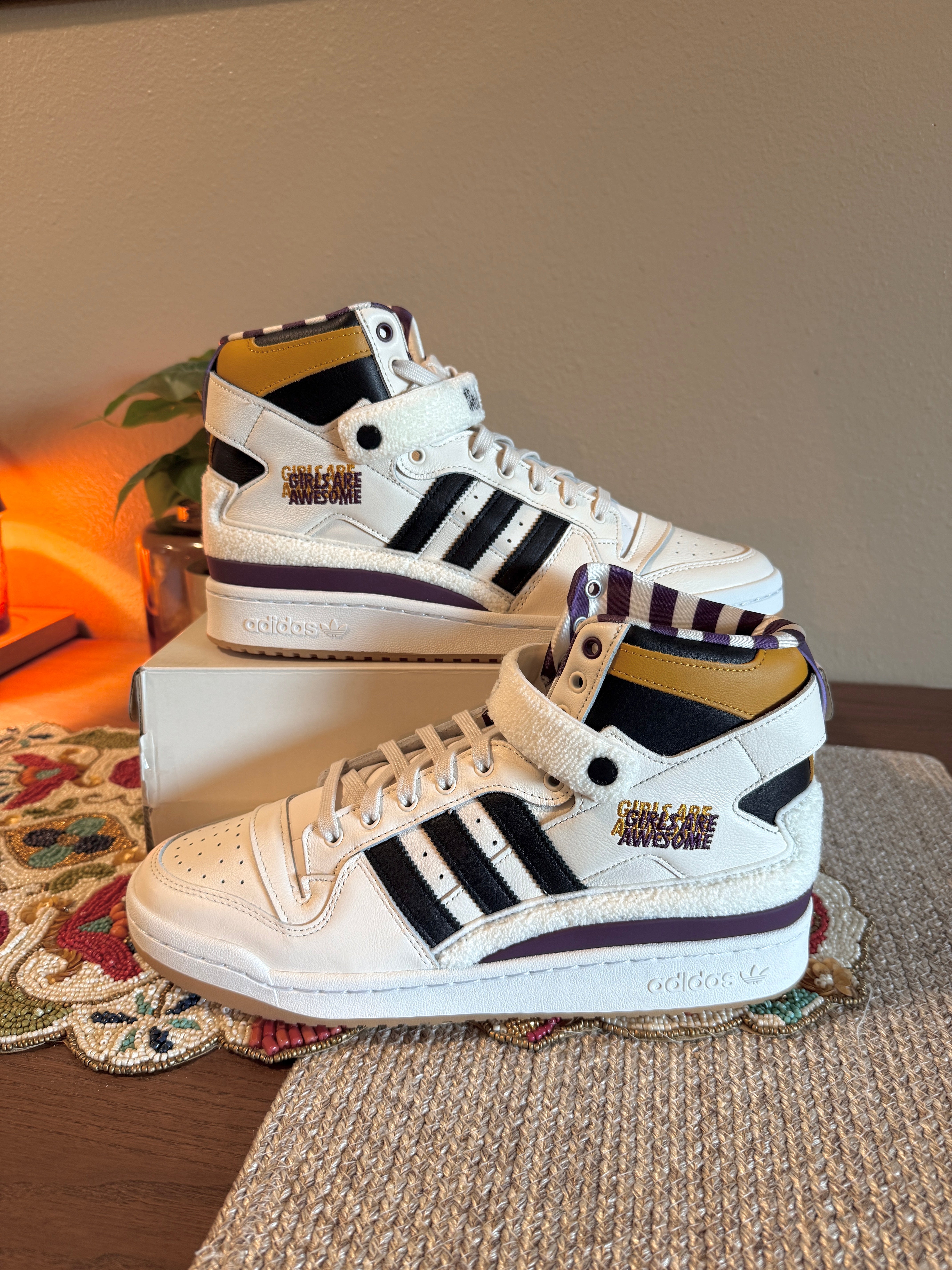 Adidas Forum 84 High Girls Are Awesome Size 11.5