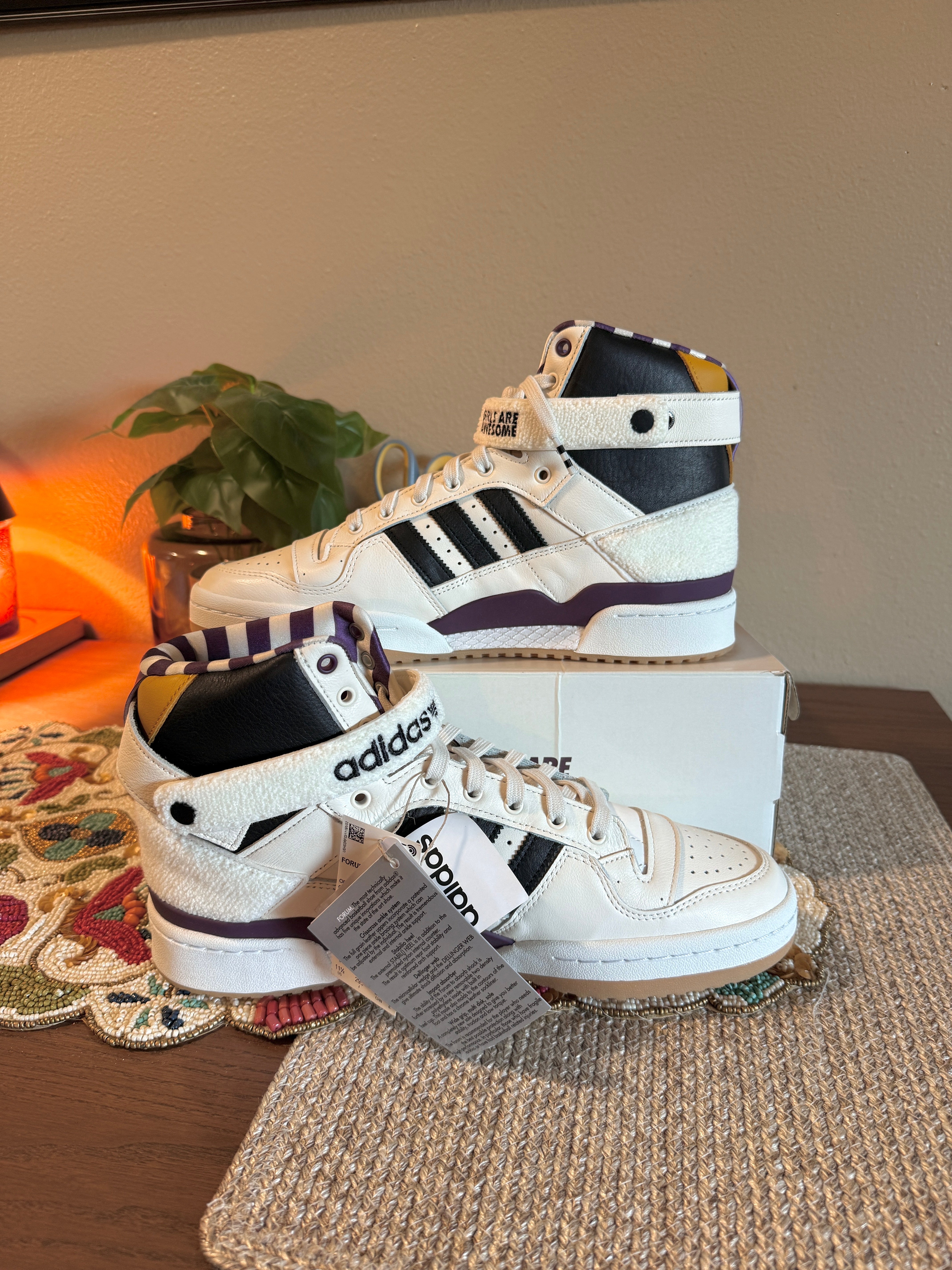 Adidas Forum 84 High Girls Are Awesome Size 11.5