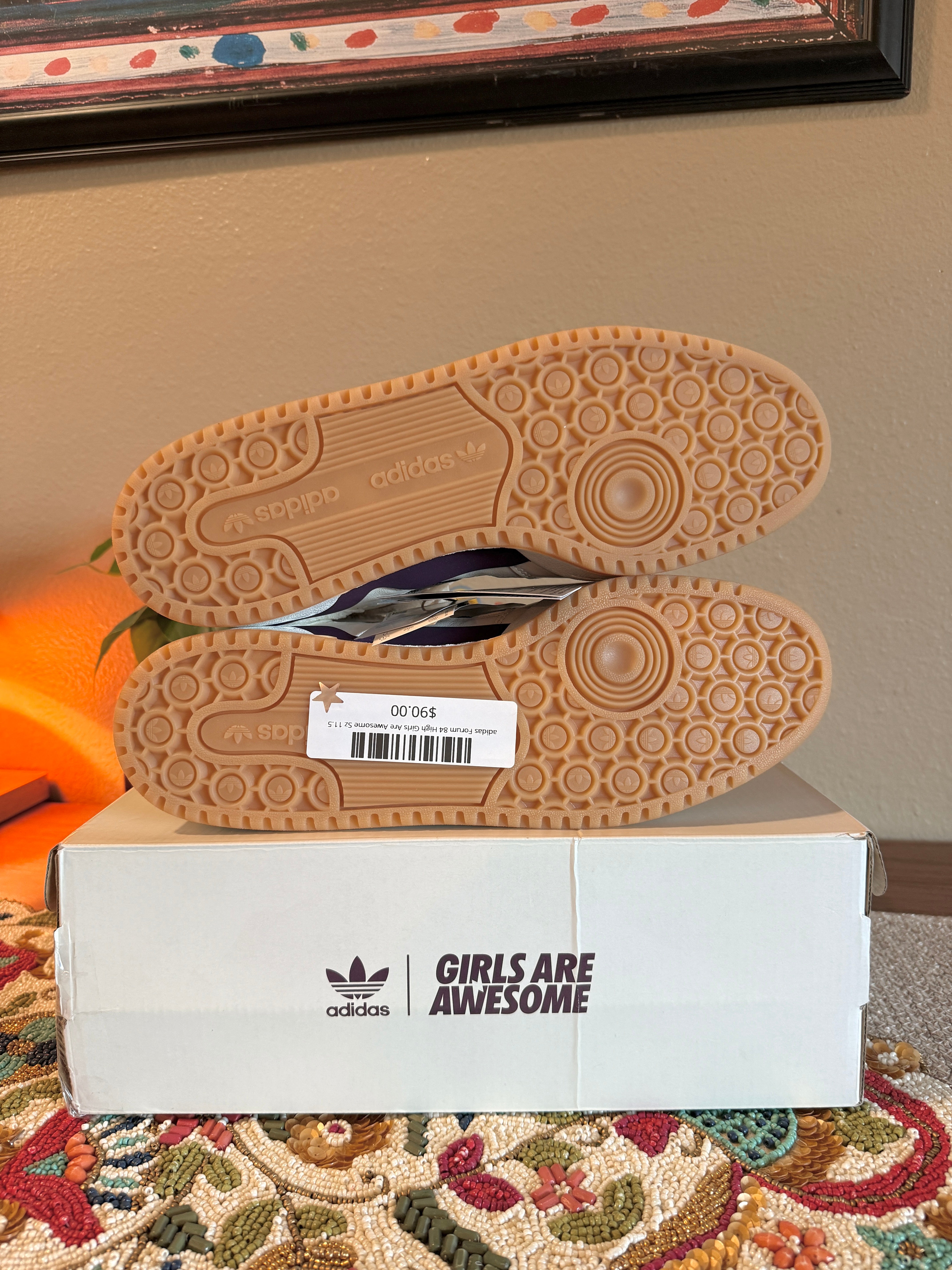 Adidas Forum 84 High Girls Are Awesome Size 11.5