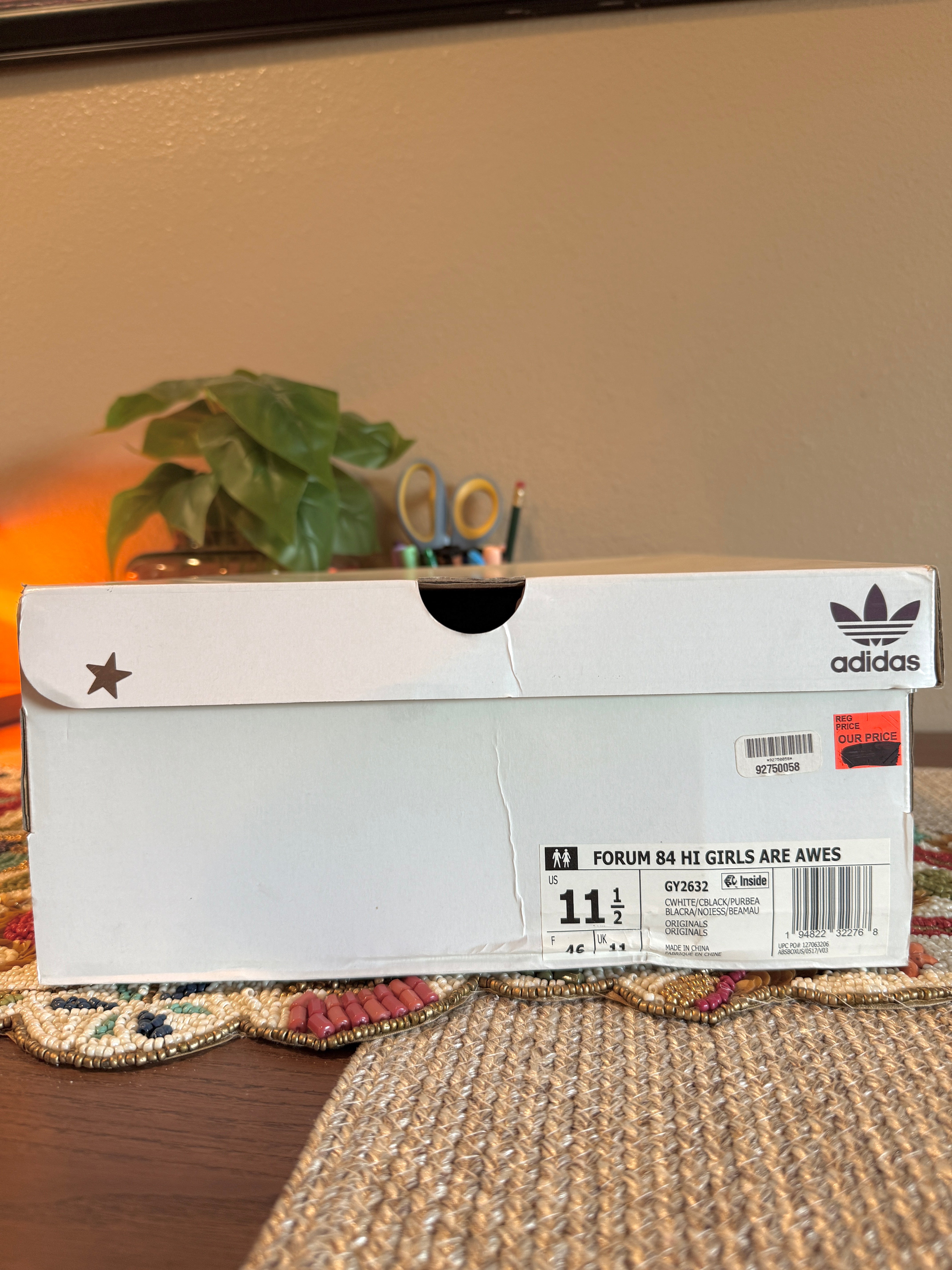 Adidas Forum 84 High Girls Are Awesome Size 11.5