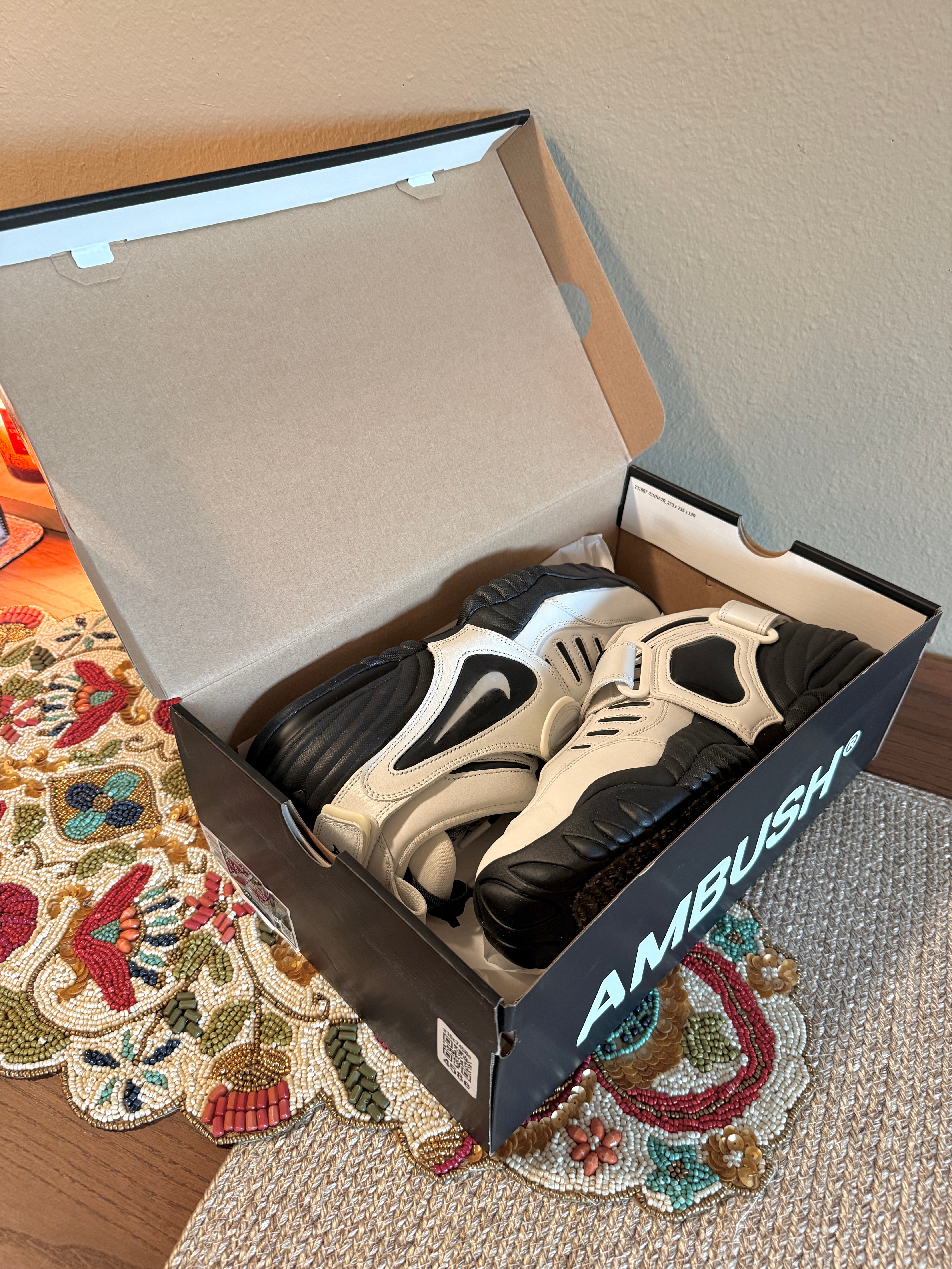 Nike Air Adjust Force AMBUSH Summit White Black Size 11.5