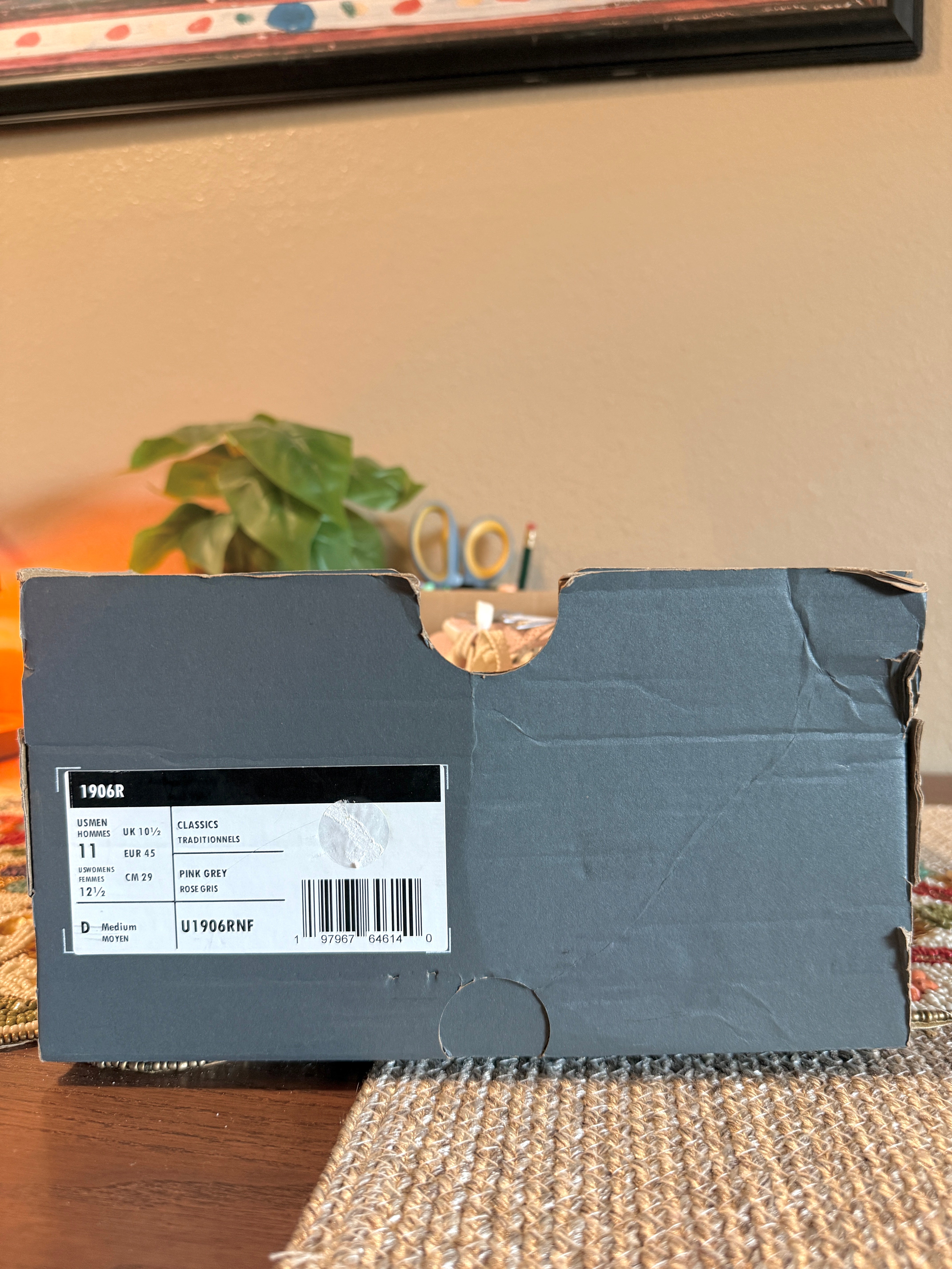 New Balance 1906R Rose Sugar Silver Size 11 MISSING LID