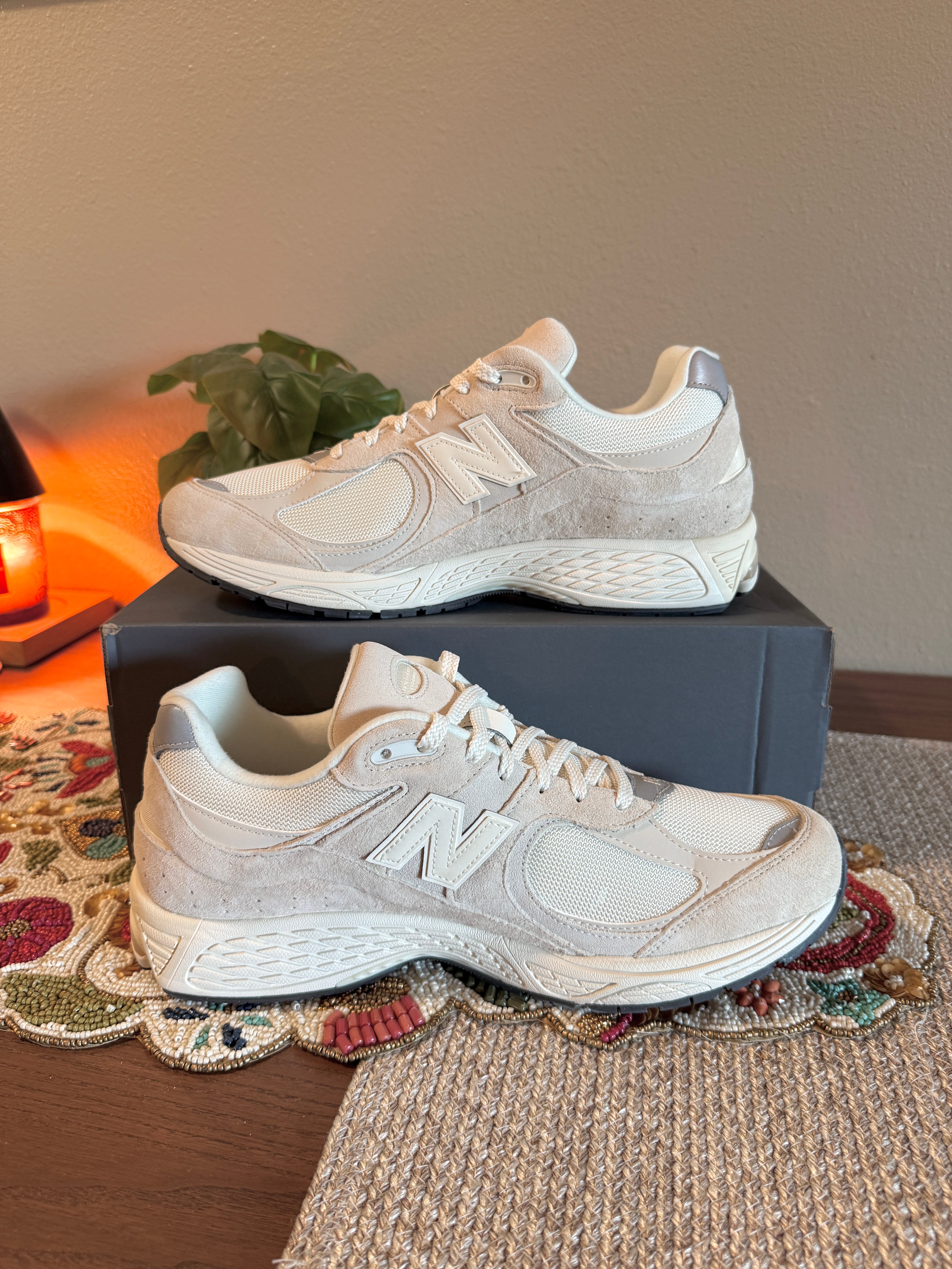 New Balance 2002R Off White Size 14