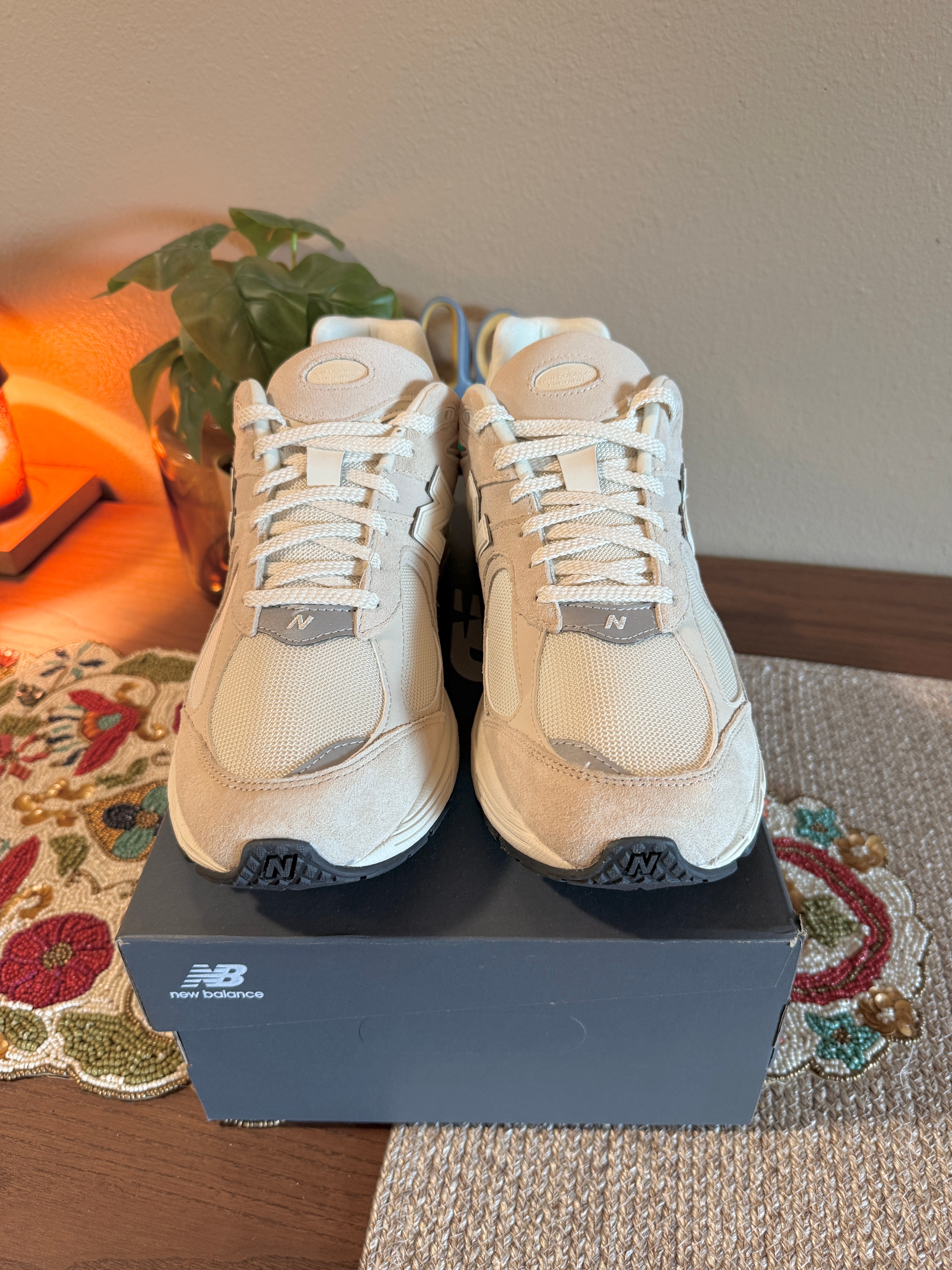 New Balance 2002R Off White Size 14