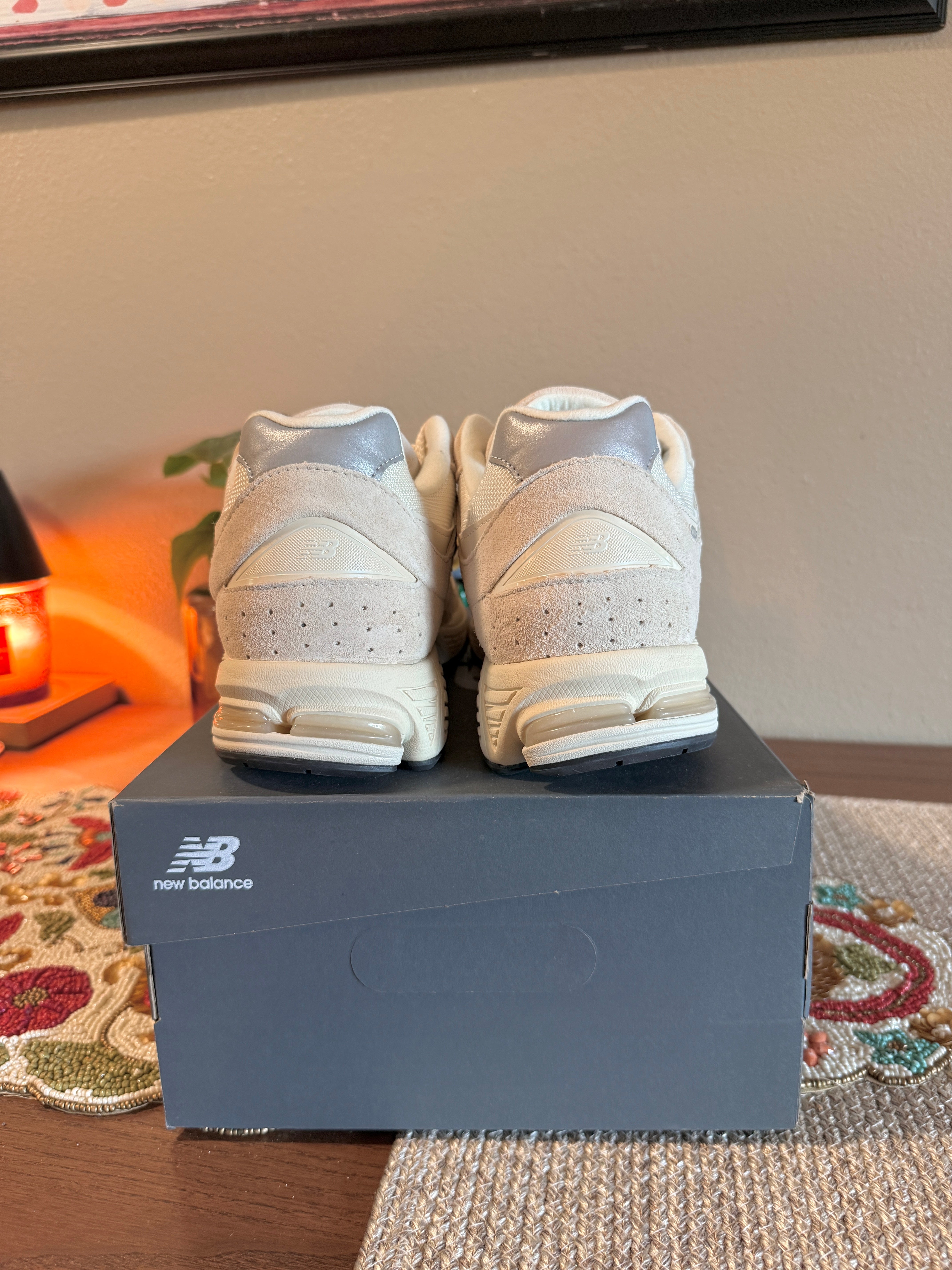 New Balance 2002R Off White Size 14
