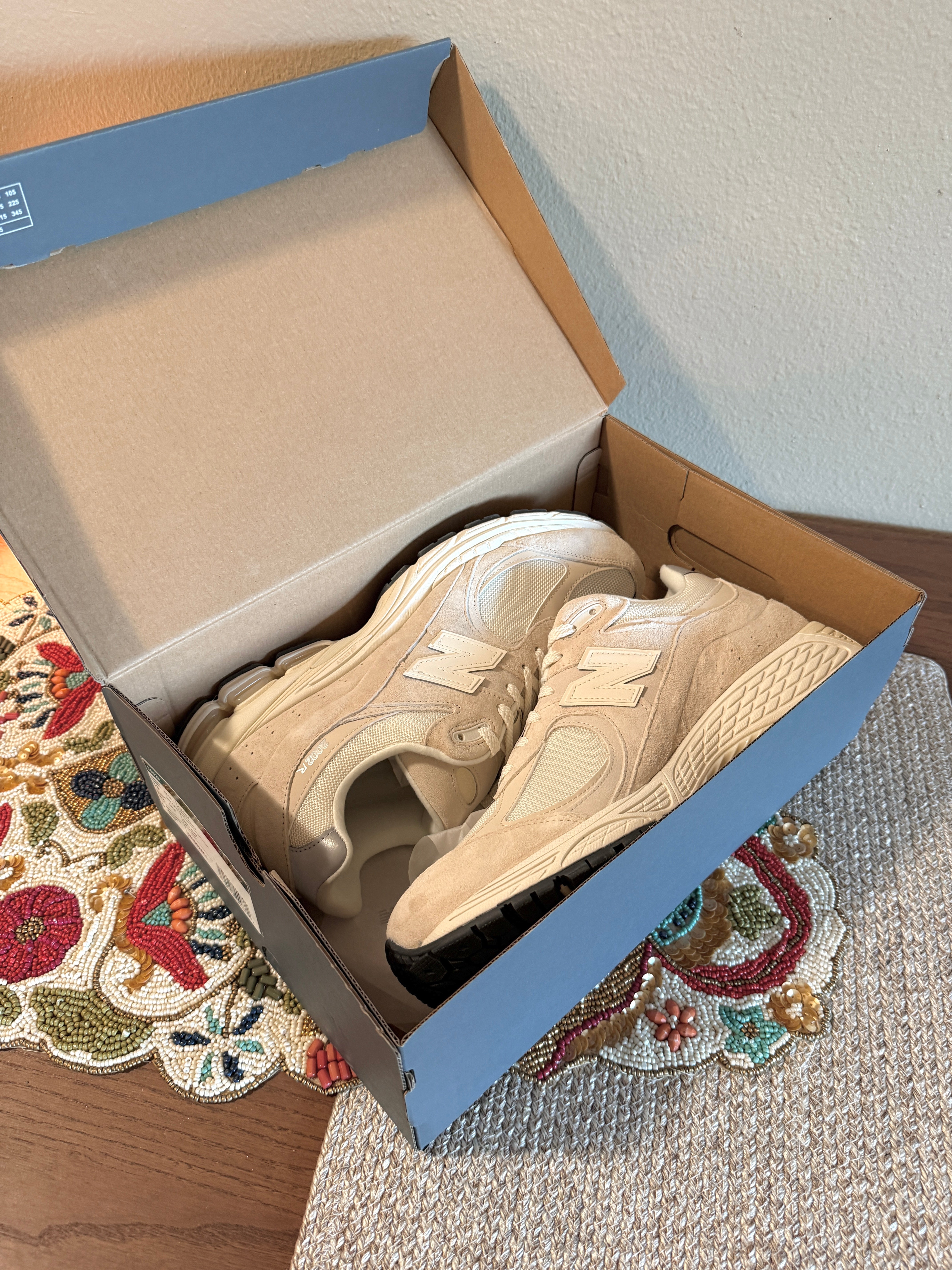 New Balance 2002R Off White Size 14