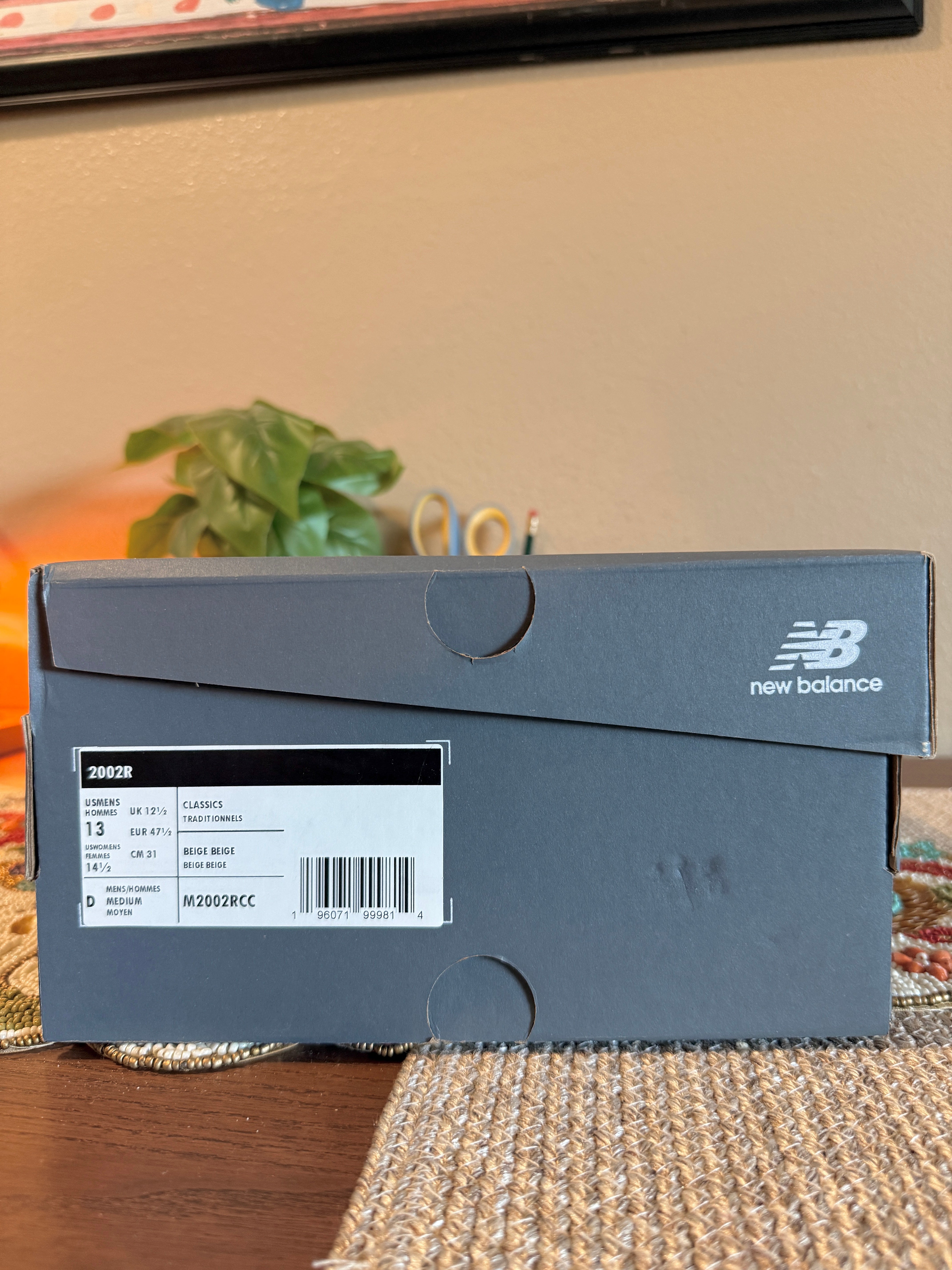 New Balance 2002R Off White Size 13