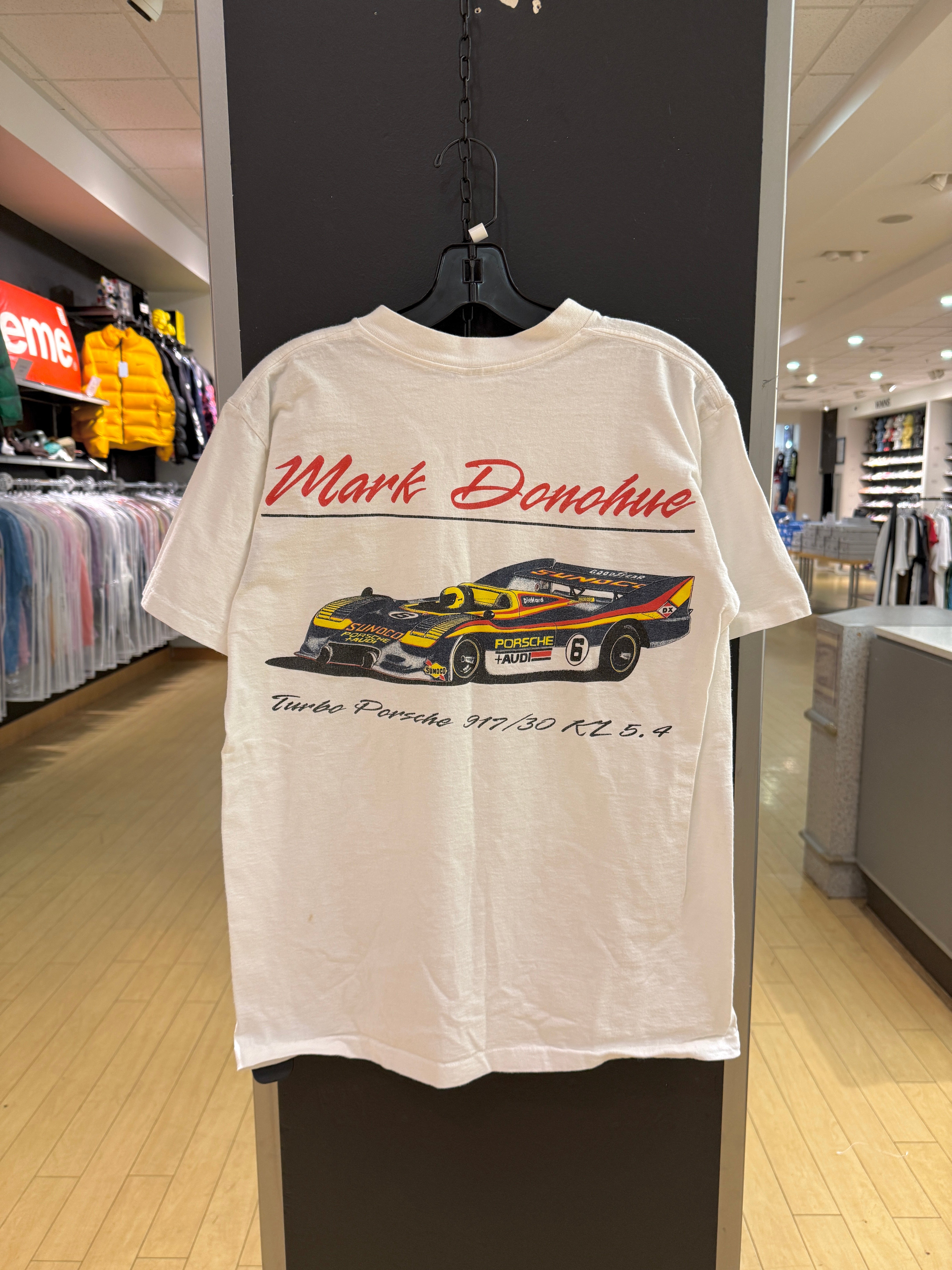90s Mark Donohue LeMans Porsche Tee Sz L