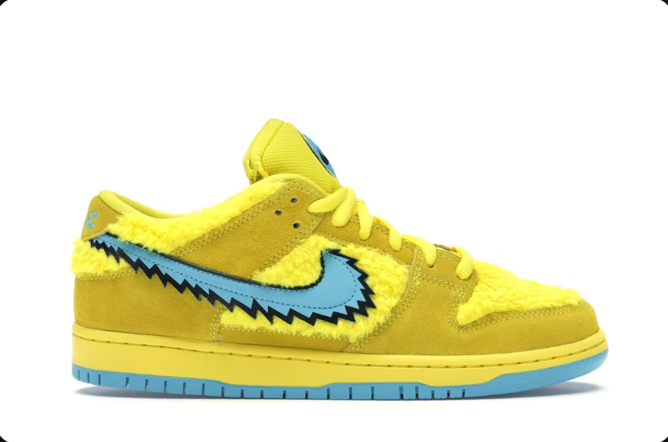 Nike SB Dunk Low Grateful Dead Opti Yellow Bear Sz 8.5 (USED)