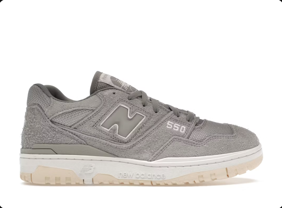 New Balance 550 Grey Slate Suede Sz 7.5