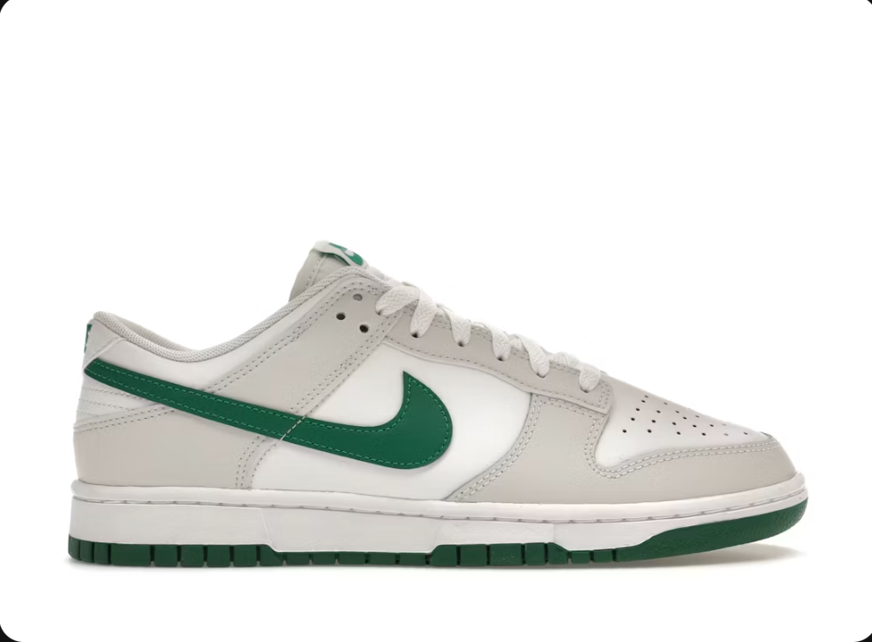 Nike Dunk Low Summit White / Malachite Green Size 6.5 (REPLACEMENT BOX)