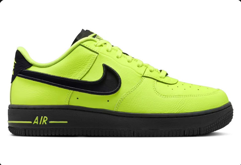 Nike Air Force 1 Low Dance Volt / Black (Women's) Size 9W / 7.5M (NO BOX LID)