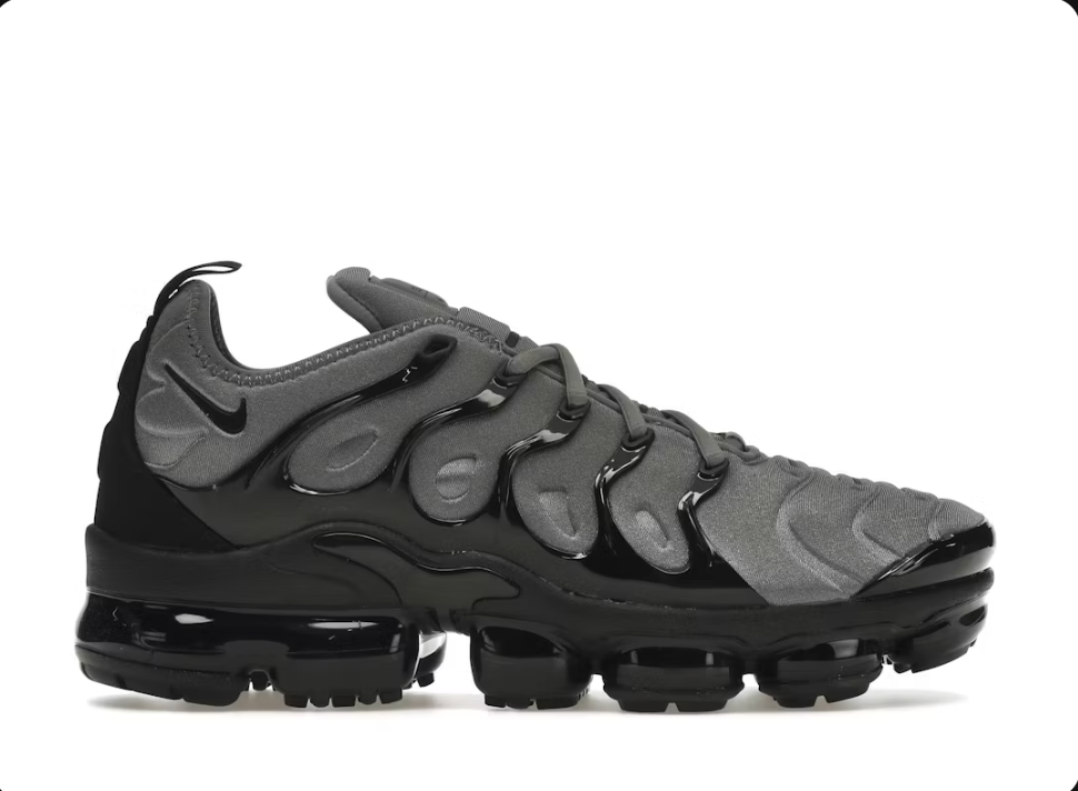 Nike Air Vapormax Plus Cool Grey Black Sz 6.5 (NO BOX LID)