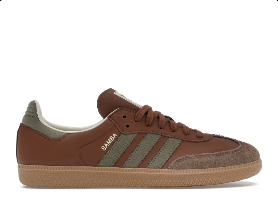 adidas Samba OG Preloved Brown Olive Strata Sz 9