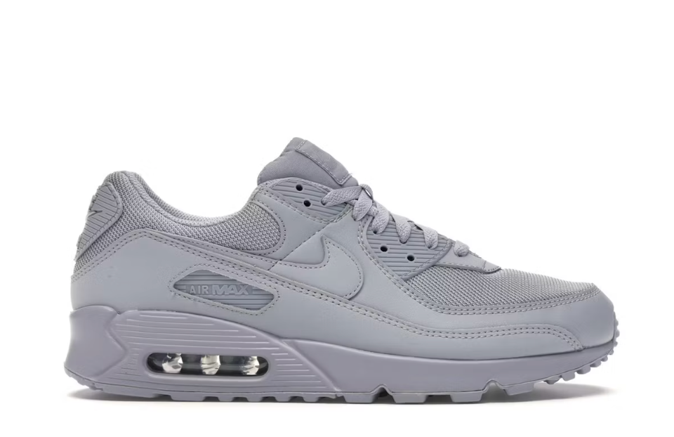 Nike Air Max 90 Recraft Wolf Grey Sz 8 (NO BOX LID)