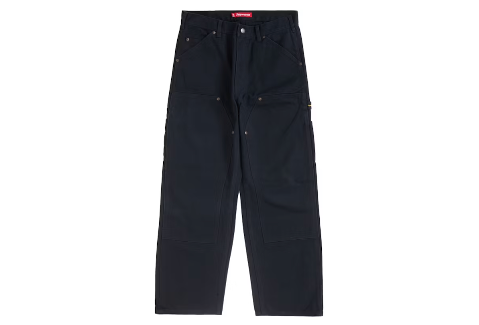 Supreme Double Knee Painter Pants Black SS24 Sz 34 (USED)