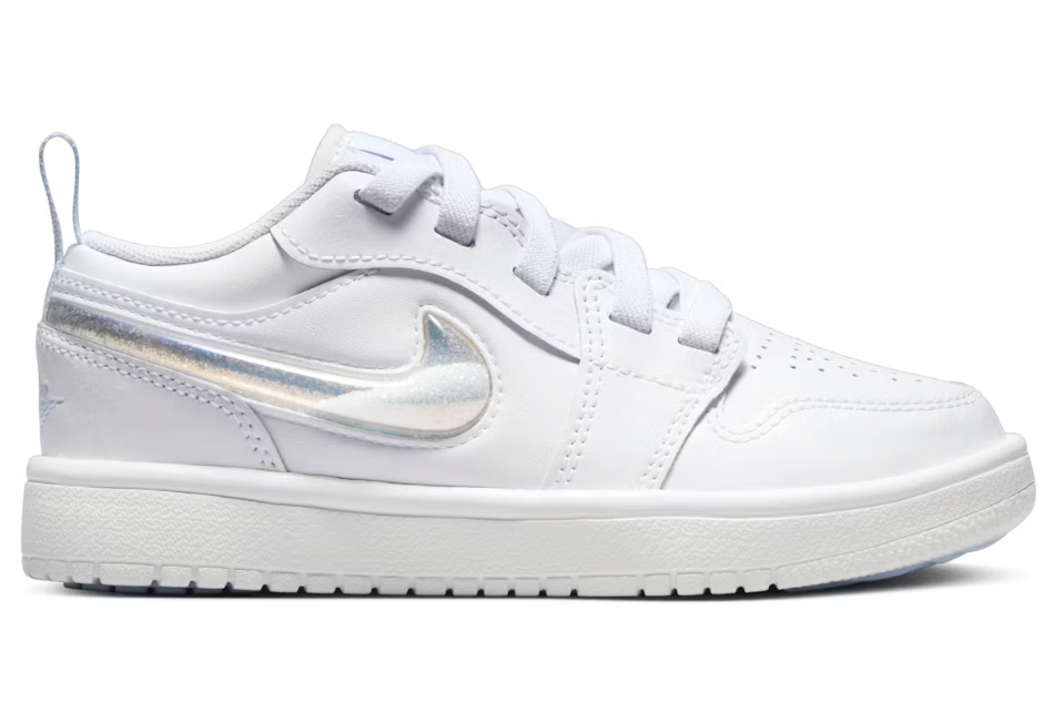 Jordan 1 Low Alt SE White / Ice Blue Sz 3Y MISSING LID
