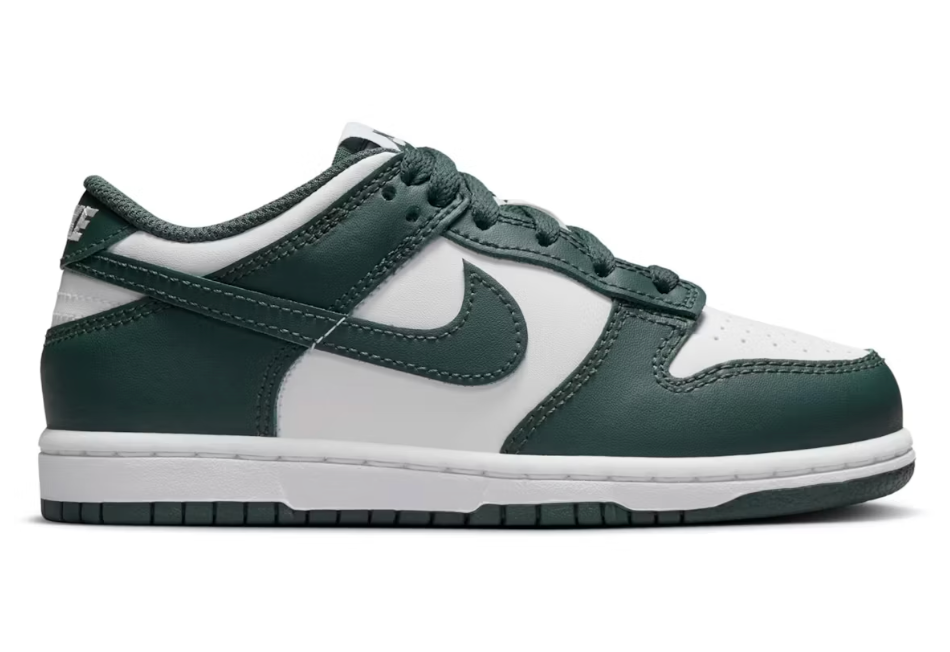 Nike Dunk Low Vintage Green Sz 2.5Y MISSING LID