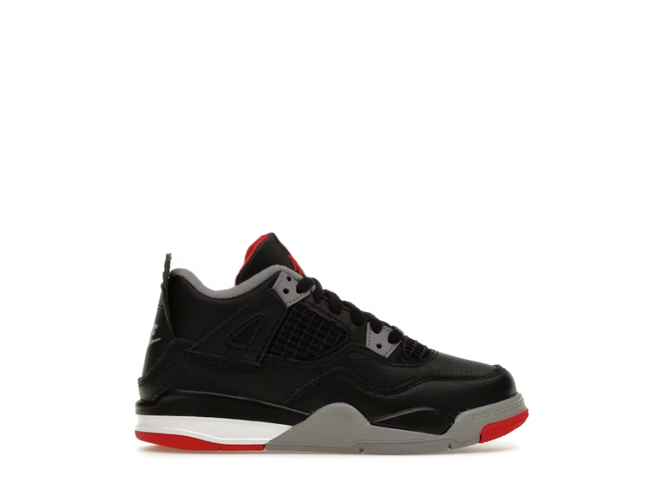 Jordan 4 Bred Reimagined Sz 1Y MISSING LID
