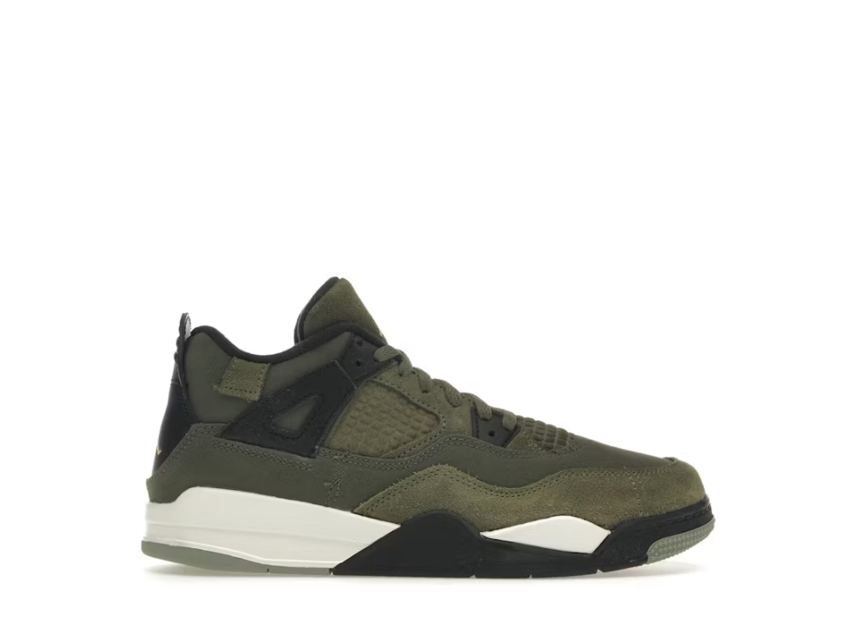 Jordan 4 Craft Olive Sz 2.5Y MISSING LID