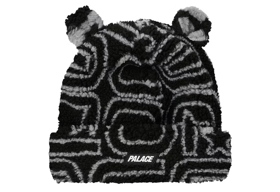 Palace Joyrex Fleece Ears Beanie Black