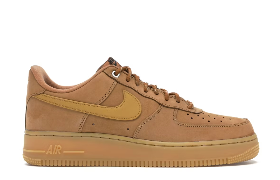 Nike Air Force 1 Low Flax Wheat Sz 8.5 (NO BOX LID)