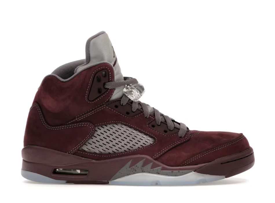 Jordan 5 Retro Burgundy (2023) Sz 8 (NO BOX LID)