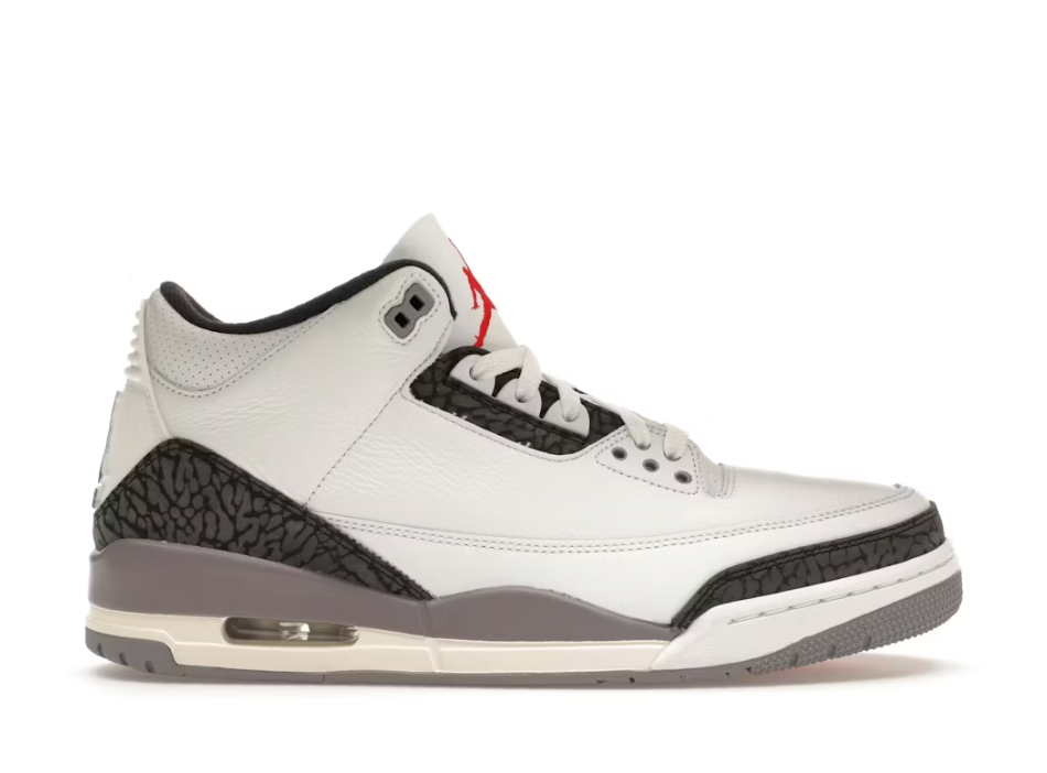 Jordan 3 Retro Cement Grey Sz 8 (NO BOX LID)