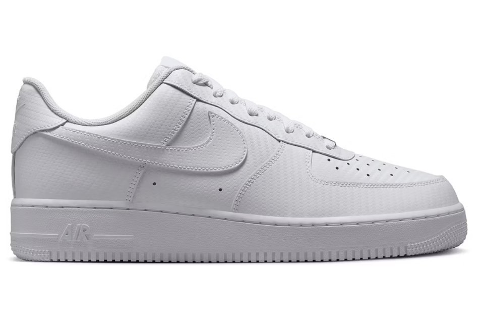 Nike Air Force 1 Low White Carbon Fiber Sz 8.5