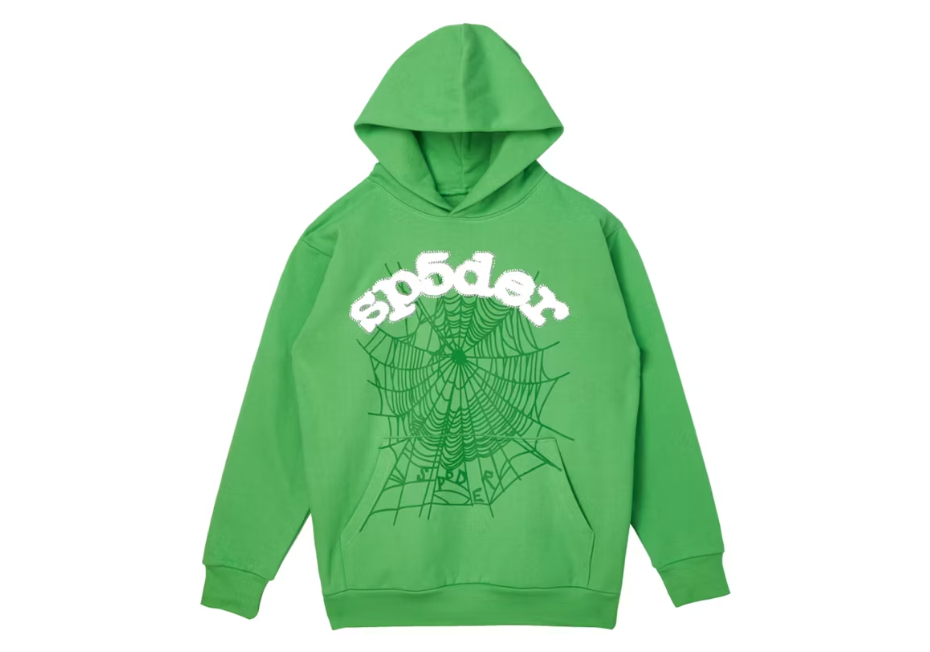 Sp5der Web Hoodie Green Sz XL