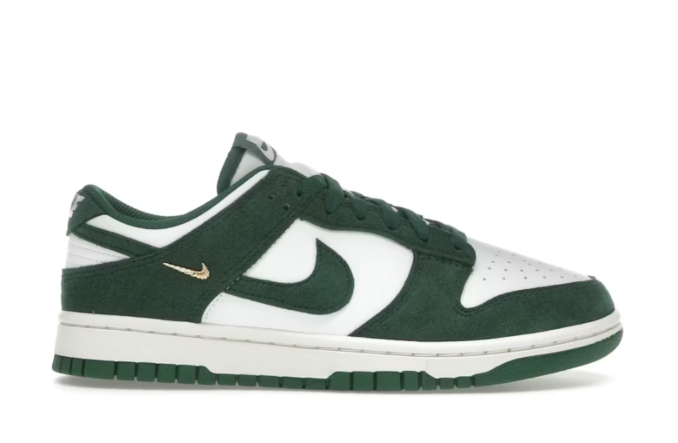 Nike Dunk Low Gorge Green Gold Mini Swoosh Men's Sz 8.5