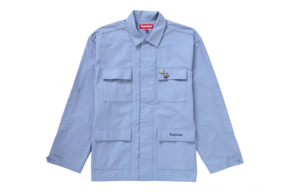 Supreme Melvins BDU Jacket Light Blue Sz L
