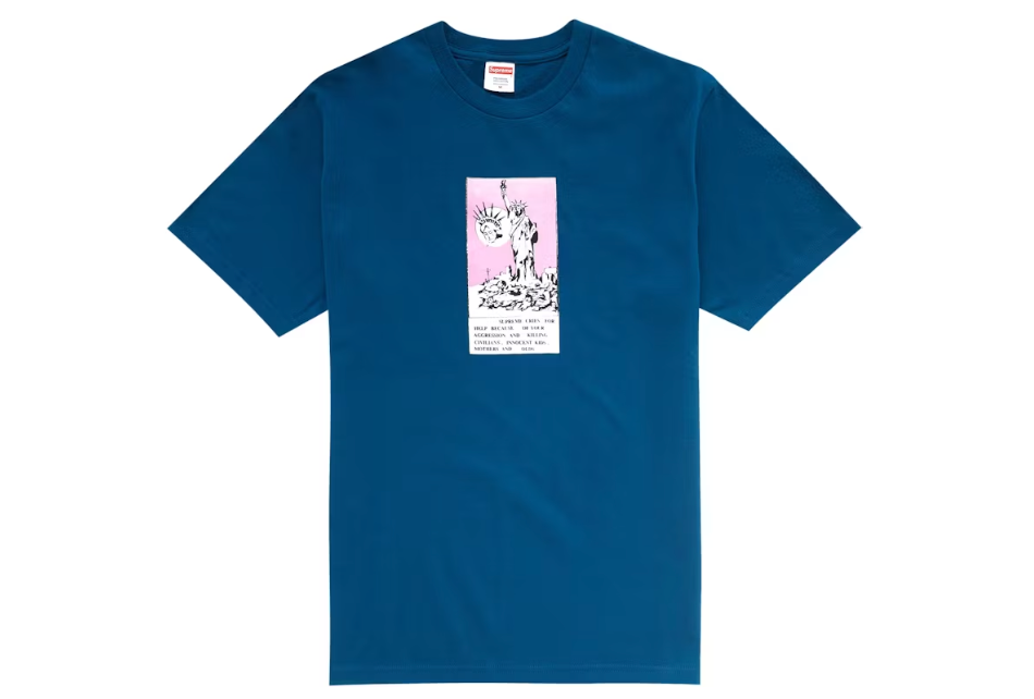 Supreme Liberty Tee Indigo Sz M