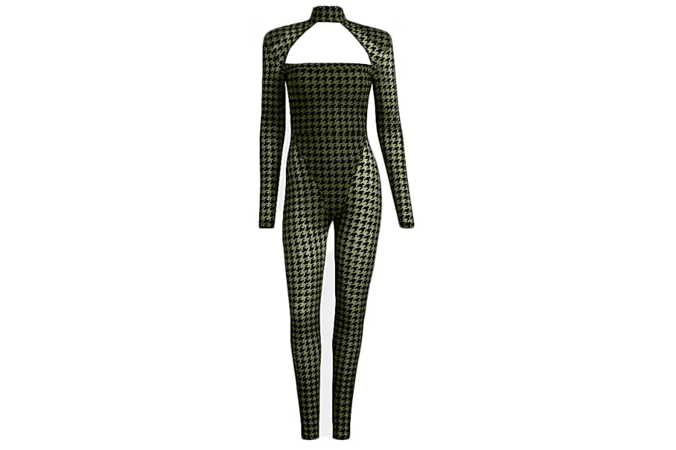 Women's adidas Ivy Park Halls of Ivy AOP Catsuit Wild Pine Sz Small