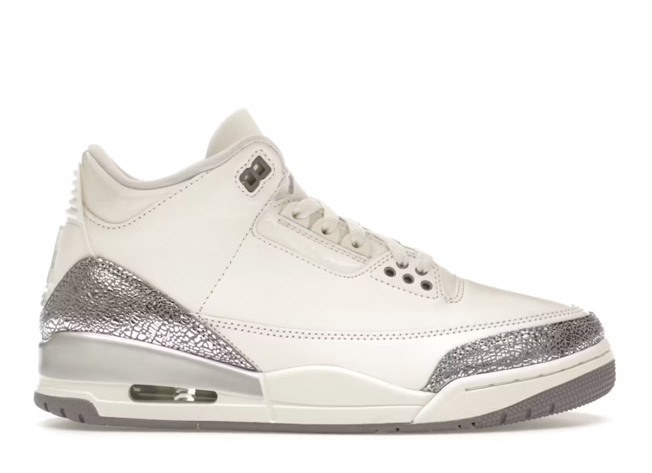 Jordan 3 Retro Sail Cement Grey Sz 10 Men's NO BOX LID