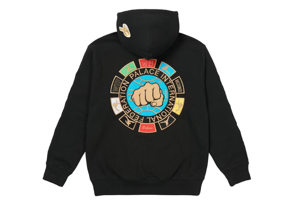 Palace High Kick Hoodie Black Sz XL