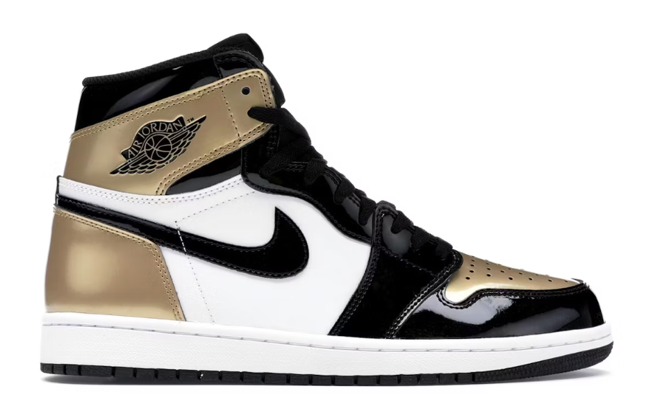 Jordan 1 Retro High NRG Patent Gold Toe Sz 11 USED