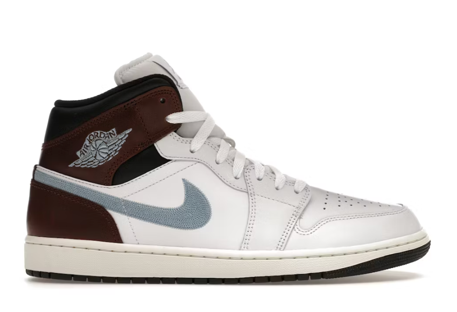 Jordan 1 Mid SE Brown Blue Grey SZ 13 MISSING LID