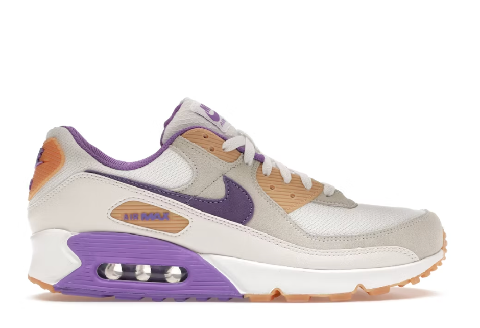 Nike Air Max 90 Action Grape Citron SZ 10 MISSING LID
