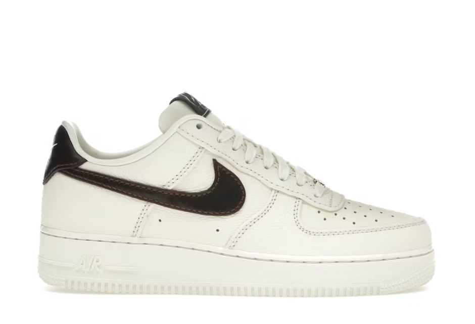 Nike Air Force 1 Low '07 Soft Pearl Brown Croc SZ 10.5 MISSING LID