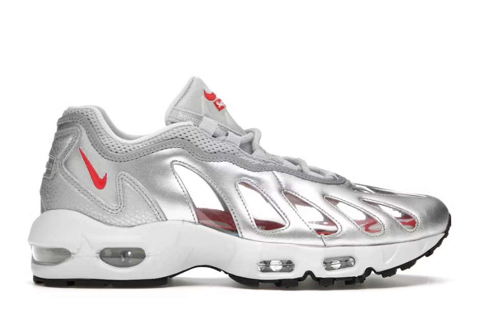 Nike Air Max 96 Supreme Silver Bullet Sz 9 USED