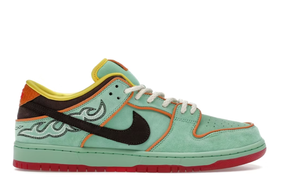 Nike SB Dunk Low Rodeo Tourmaline SZ 7.5 MISSING LID