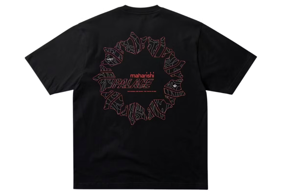 Palace Maharishi Temple Star T-Shirt Black Sz L