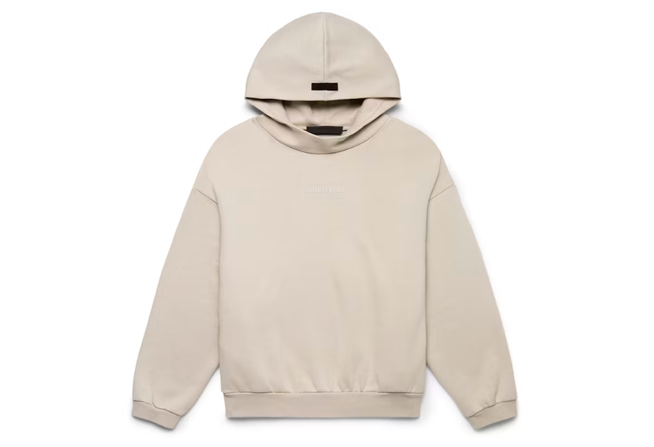 Fear of God Essentials Hoodie Silver Cloud
