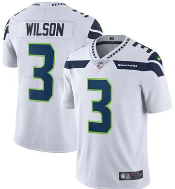 Nike Seattle Seahawks Russell Wilson Limited Game Jersey - White #3 SZ XL