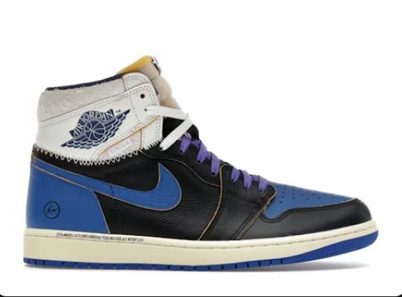 Jordan 1 Retro High OG SP Fragment x Union LA Sport Royal Sz 9