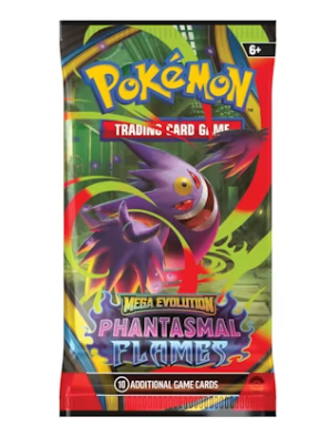 Pokémon Mega Evolution Phantasmal Flames Single Booster Packs