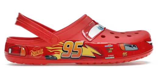 Crocs Classic Clog Lightning McQueen SZ 9 DEFECT