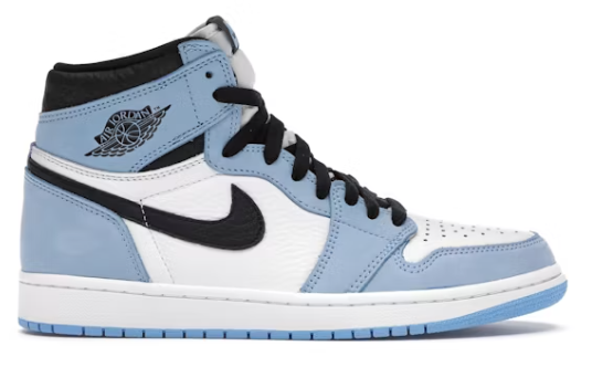 Jordan 1 Retro High OG University Blue SZ 9 YELLOWING RIGHT SHOE