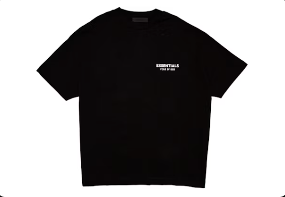 Fear of God Essentials Jersey Crewneck T-Shirt Black SZ M
